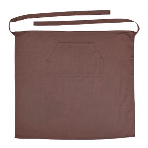 Avental de empregado de mesa, bolso frontal 100% algodão