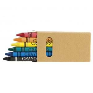 SixArt Caixa com 6 lápis de cera