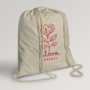 Backotton Saco mochila 100% algodão 95g