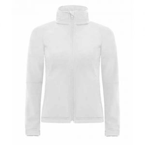 Parka B&C Hooded Softshell Women - 94% Poliéster impermeável