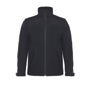 Parka B&C Hooded Softshell Kids - 94% Poliéster impermeável