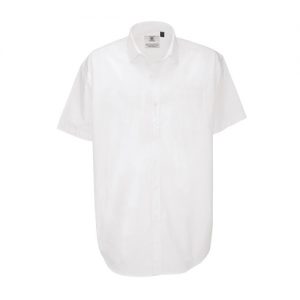 Camisa Manga Curta B&C Heritage Homem - 100% Algodão escovad
