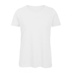T-shirt B&C Inspire T Women 140g - 100% Algodão Orgânico Branca