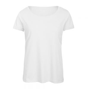 T-shirt Triblend Women 130g - 50% Poliéster/ 25% Algodão/ 25% Viscose