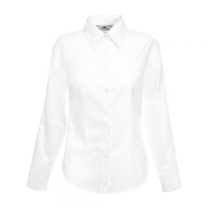 Camisa Lady Fit de manga comprida Oxford 130 gr.