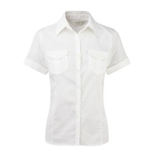 Camisa Manga Curta Senhora - 100% Sarja - Algodão