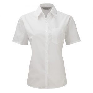 Camisa Manga Curta Popeline Senhora - 65% Poliéster / 35% Al