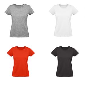 T-shirt B&C Inspire Plus T Women 175g - 100% Algodão Orgânico Cores