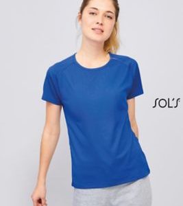 T- Shirt Com Manga Raglã Para Senhora SPORTY WOMEN
