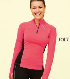 T-Shirt Para Correr de Manga Comprida Para Senhora BERLIN WOMEN