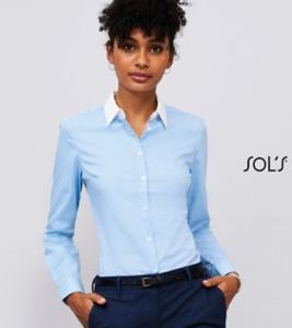 Camisa "Tipo" Cambraia de Manga Comprida Para Senhora BELMONT WOMEN