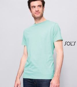 T-Shirt Justa de Gola Redonda Para Homem MARVIN