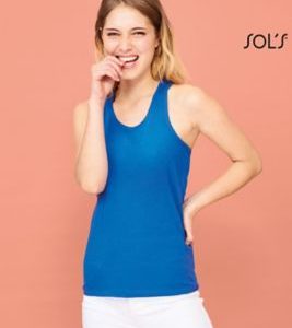 T-Shirt Sem Mangas Para Senhora JUSTIN WOMEN