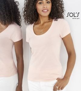 T-Shirt Com decote Redondo Para Senhora METROPOLITAN