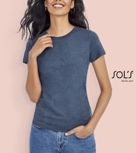 T-Shirt Cintada de Gola Redonda Para Senhora IMPERIAL FIT WOMEN