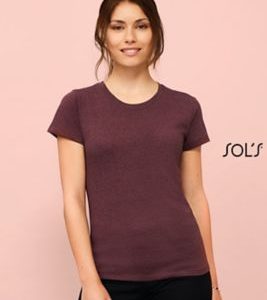 T-Shirt Cintada de Gola Redonda Para Senhora REGENT FIT WOMEN