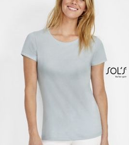 T-Shirt Cintada de Gola Redonda Para Senhora MARTIN WOMEN