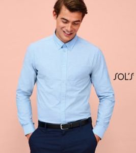 Camisa Oxford de Manga Comprida Para Homem BOSTON FIT