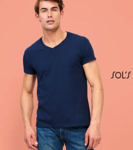 T-Shirt Com Gola Em "V" Para Homem IMPERIAL V