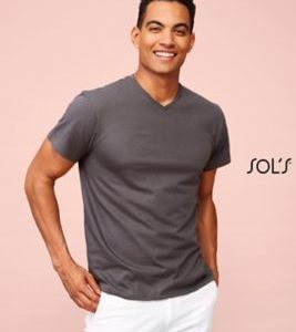 T-Shirt Com Gola Em «V» Para Homem VICTORY