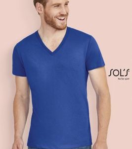 T-Shirt Com Gola Em «V» Acentuada Para Homem MASTER