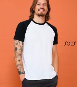 T-SHIRT BICOLOR COM MANGAS RAGLÃ PARA HOMEM Funky
