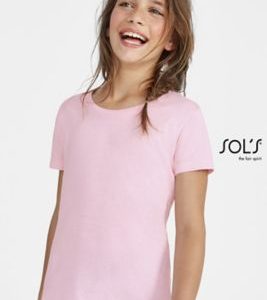 T-Shirt de Gola Redonda Para Menina CHERRY
