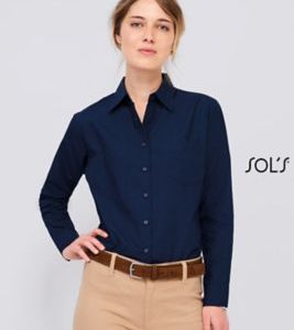 Camisa Popelina de Manga Comprida Para Senhora EXECUTIVE