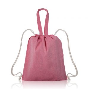 RecyPack Saco mochila asas longas algodão reciclado