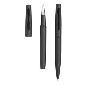 Mety Conjunto esferográfica e roller em metal, estojo de oferta