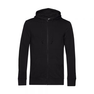 Organic Zipped Hood Casaco Sweat B&C Organic com capuz 280g